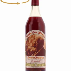 Pappy Van Winkle 20 Year Old Bourbon 1990s Lawrenceburg / Green Glass
